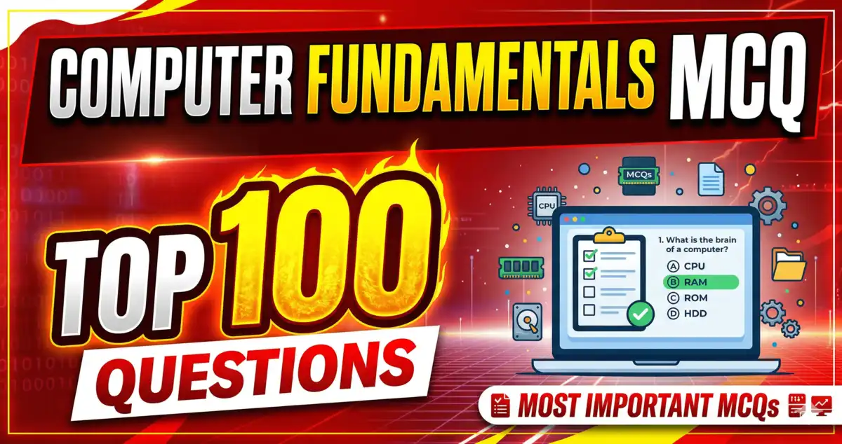 Computer Fundamentals MCQ Updated Data - April, 2026