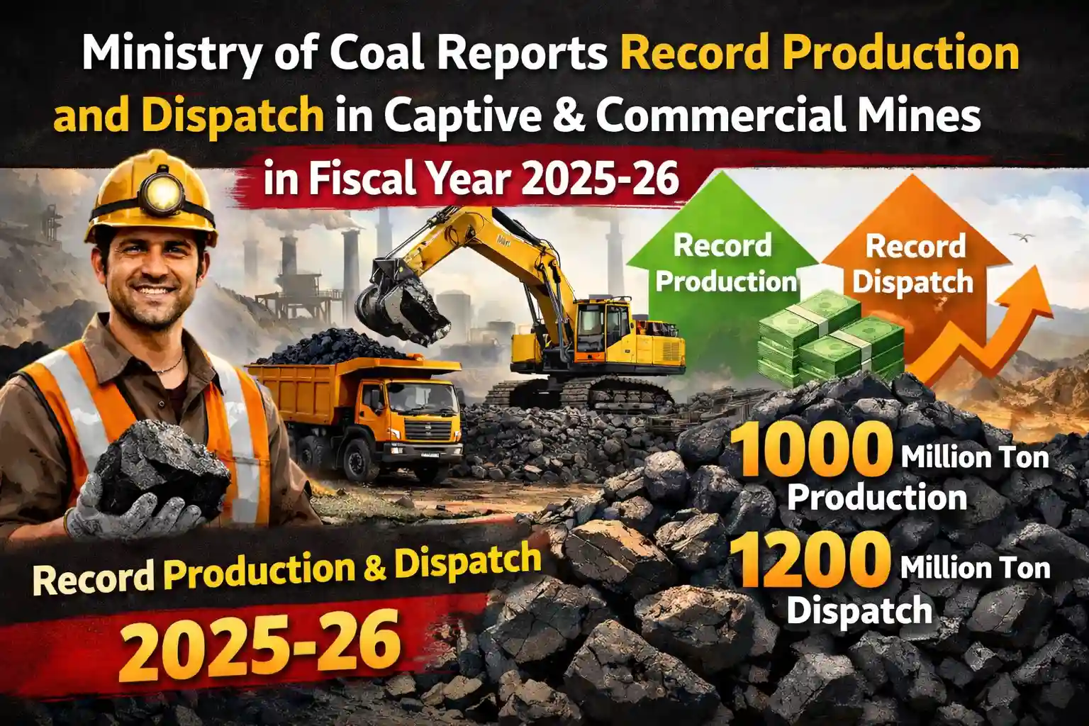 Coal Ministry Achievements 2025-26: महत्वपूर्ण प्रश्न