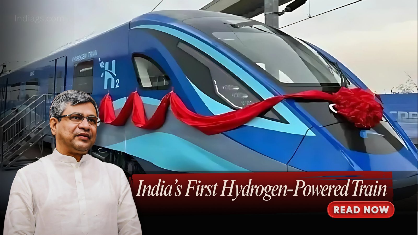Indian Hydrogen-powered train image