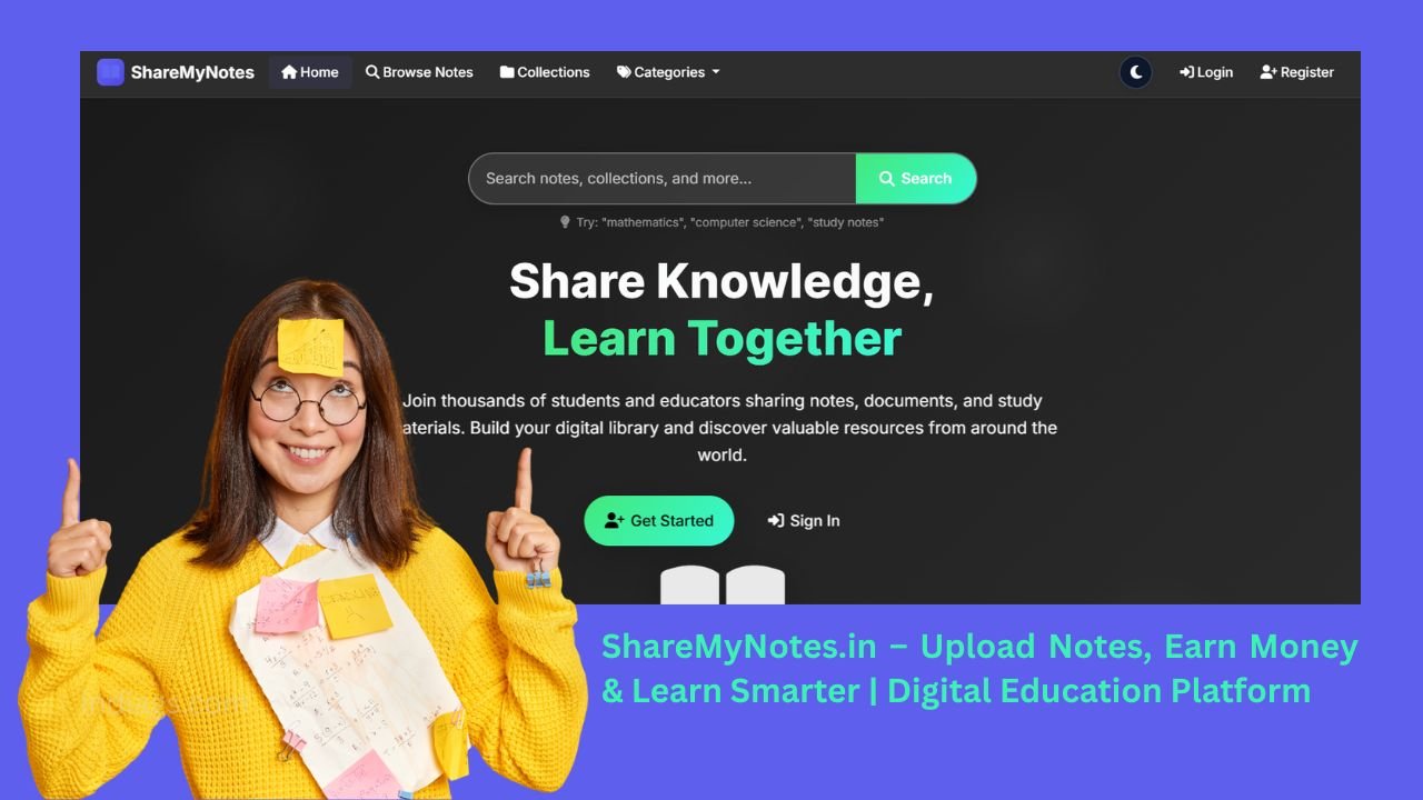 ShareMyNotes.in Learn, Earn & Share Study Notes Online