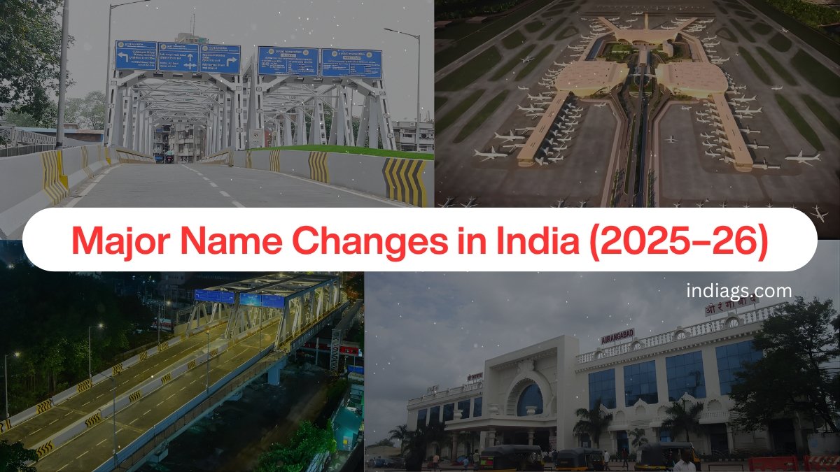 Major Name Changes in India