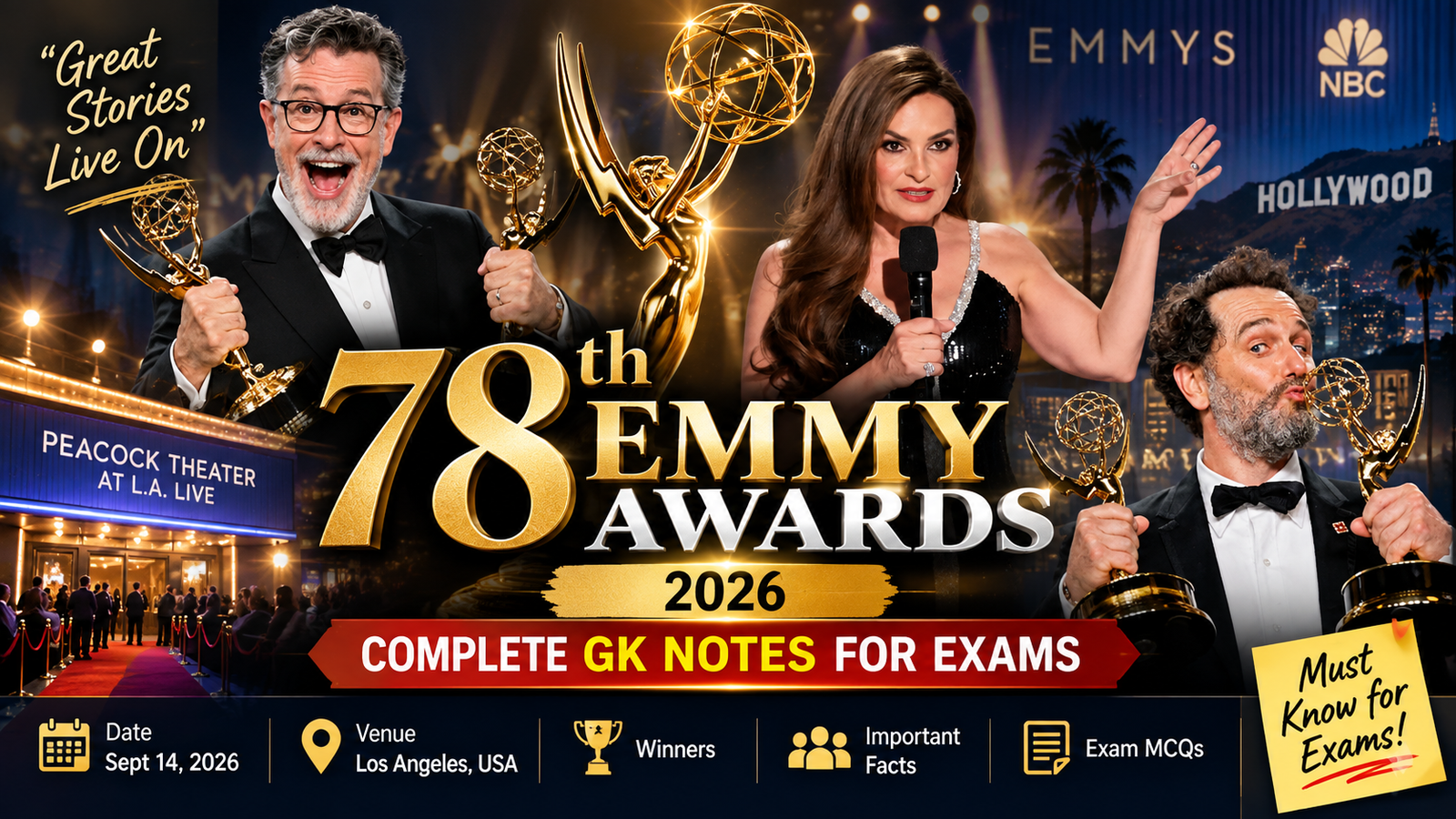78th Primetime Emmy Awards 2026: Winners & Current Affairs