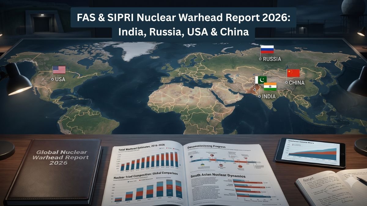 Global Nuclear Warhead Report 2026: India, Russia, USA & China | GK Notes