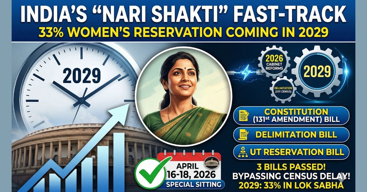 Women's Reservation in India: 33% Quota to Start in 2029 | 816 Lok Sabha Seats