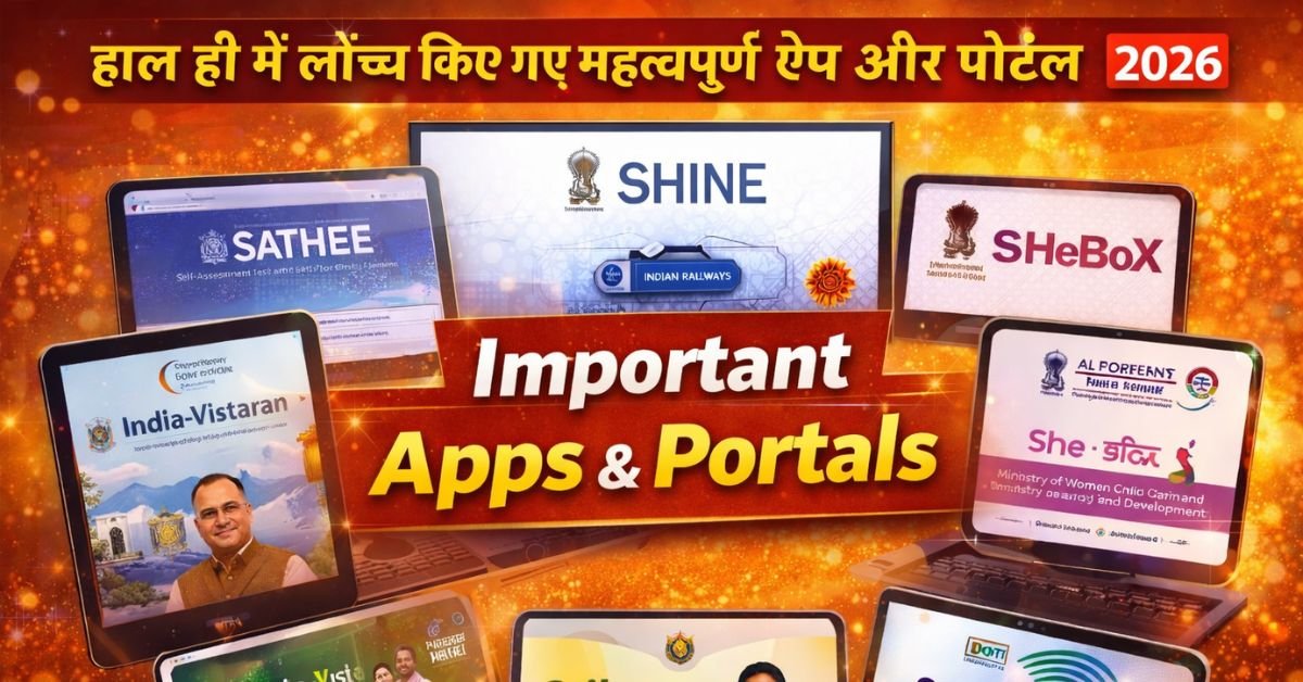 Important Government Apps and Portals 2026 | Latest Current Affairs