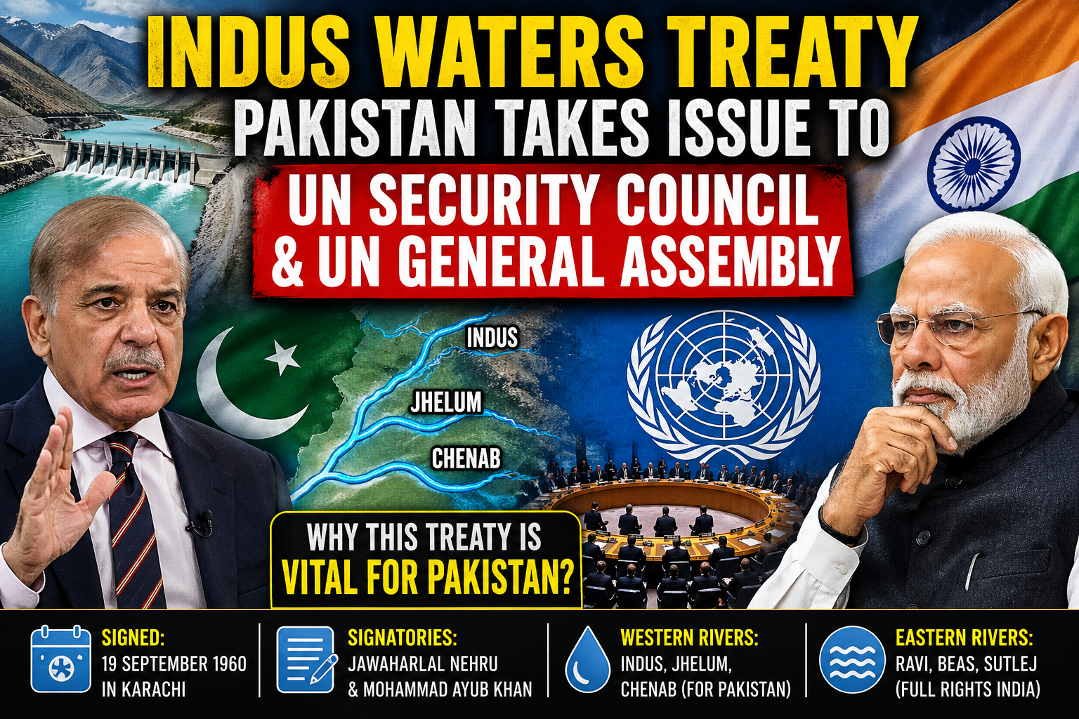 Indus Waters Treaty Explained: Why Pakistan Raised the Issue at UN in 2026