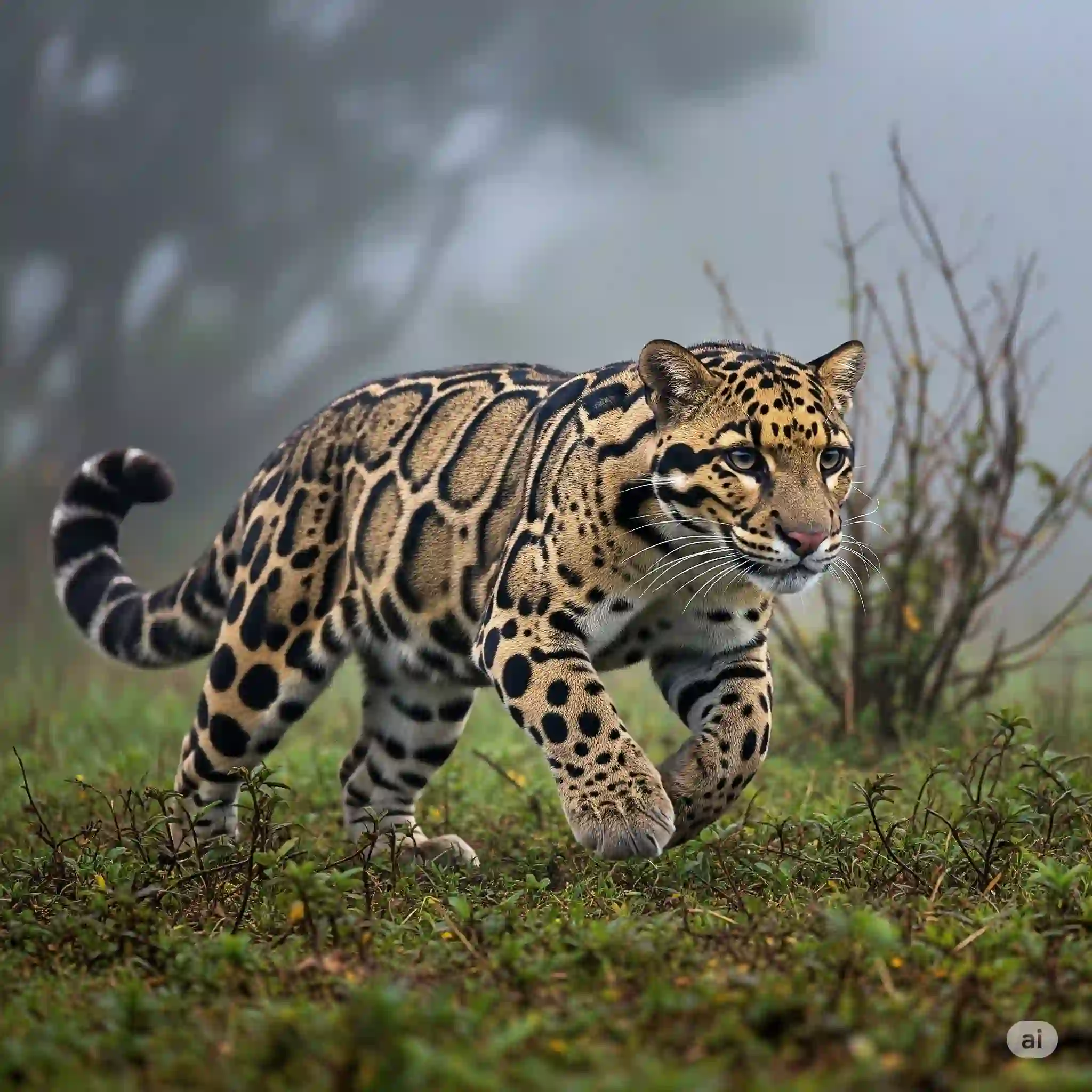 Clouded Leopard a wild cat, it's conservation, distribution and state animal