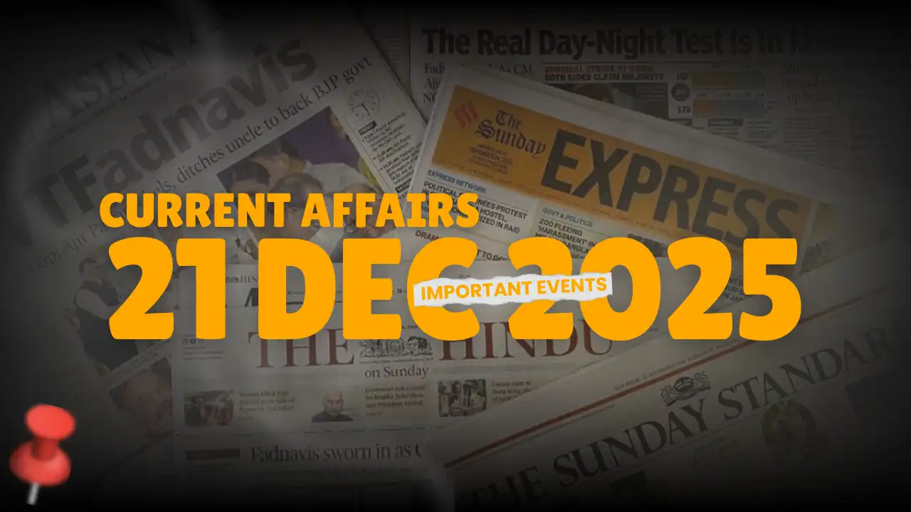 CURRENT AFFAIRS — 20 DEC 2025