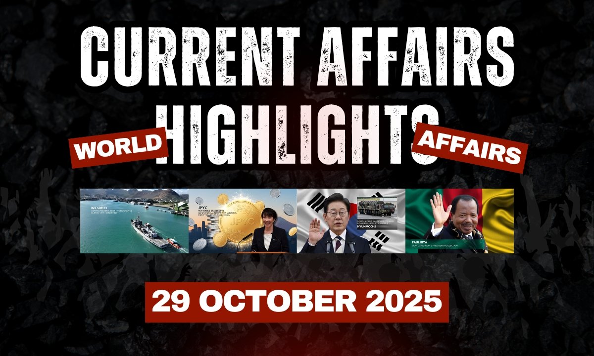 Current Affairs 29 October 2025 Highlights | Latest Nation News