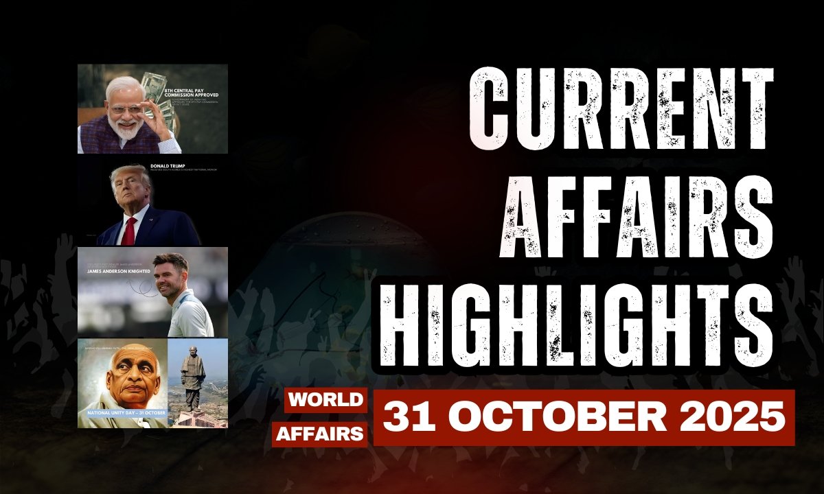 Current Affairs 31 October 2025