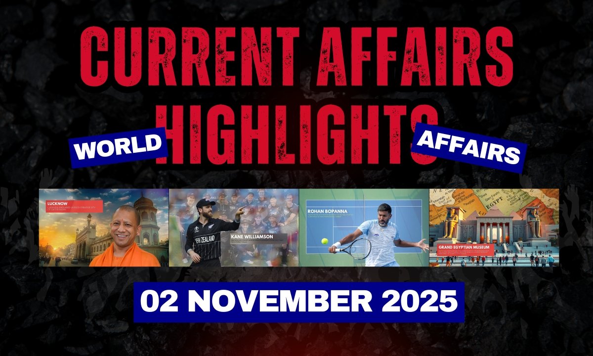 Daily Current Affairs 2 November 2025 – UNESCO, GEM Egypt, Bopanna, Williamson
