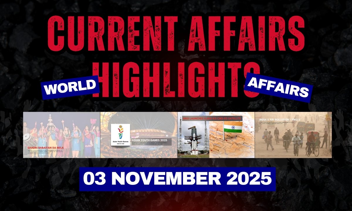 Current Affairs 03 November 2025 – India News for UPSC & Competitive Exams