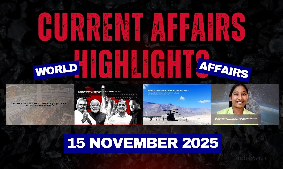 current affairs 15 November 2025