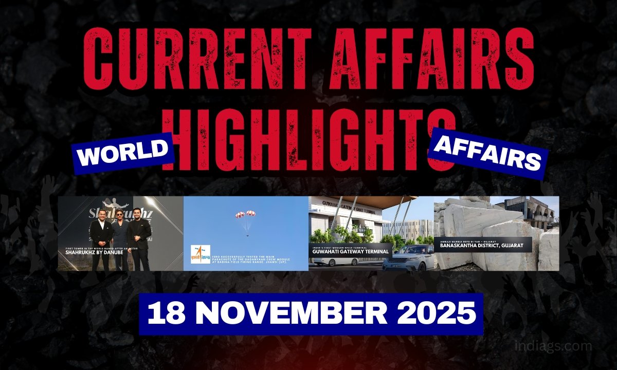 current affairs 18 November 2025